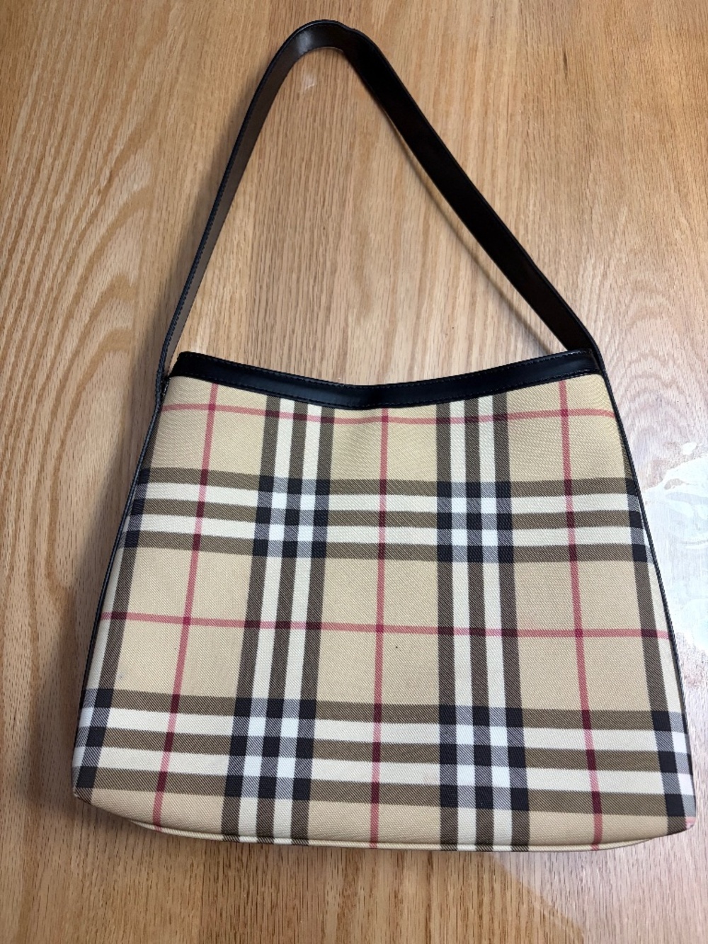 Vintage Burberry London Nova Check Shoulder Bag